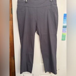 Ruby Rd. Gray Pull On Pants 22W